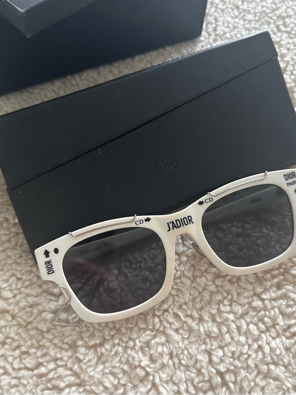 Dior J'Adior Kids Cream Frame Sunglasses with Dark Lenses